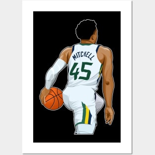 Spida Mitchell #45 Dribbles Ball Posters and Art